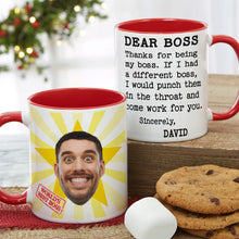 Load image into Gallery viewer, Personalized Boss Appreciation Coffee Mug - Funny Custom Photo Gift Coffee Mug PopCulturePrints
