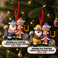 Load image into Gallery viewer, "Growing Old Together: Celebrate Love and Laughter - Personalized Ornament for Sports Lovers" Ornament PopCulturePrints
