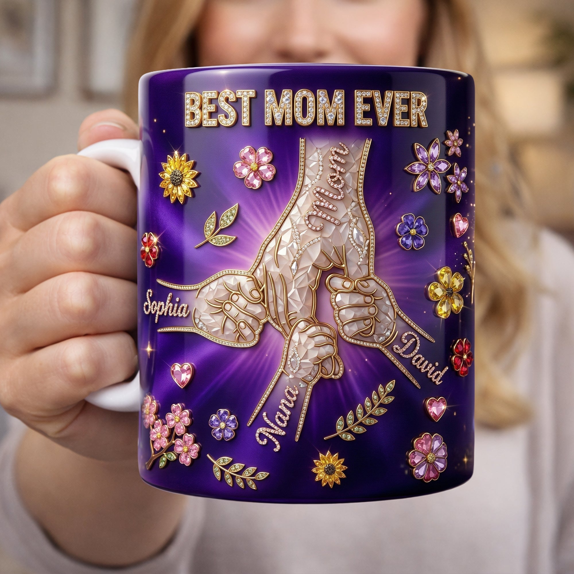 Best Mom Ever - Personalized Pinky Promise Mom Coffee Mug - Unique Gift for Mom, Grandma, or Any Special Woman Coffee Mug PopCulturePrints