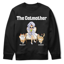 Load image into Gallery viewer, &quot;Celebrate Your Feline Bond: The Catmother Personalized T-Shirt - Unique Gift for Cat Lovers, Moms, and Grandmas&quot; T-shirt PopCulturePrints
