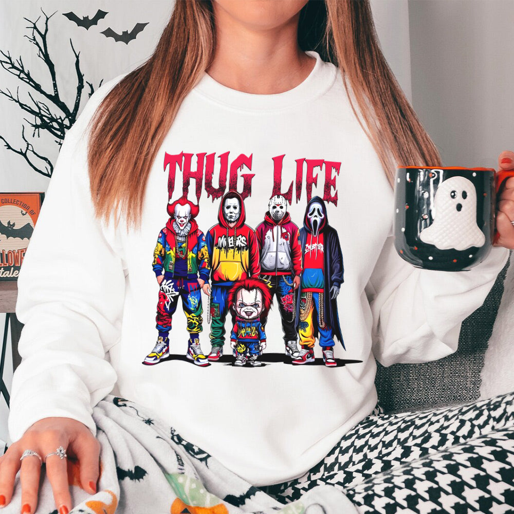 Thug Life Horror Characters T-Shirt For Halloween