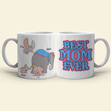 Load image into Gallery viewer, Personalized &#39;Best Mom Ever&#39; Elephant Family Mug Coffee Mug PopCulturePrints
