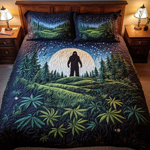 Load image into Gallery viewer, “Embrace the Mystery of Nature” - Mysterious Figure Lush Wilderness Quilt Bedding Set - Custom Gift for Nature Lovers and Adventurers Bedding Set PopCulturePrints
