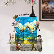 Load image into Gallery viewer, &quot;Embark on Epic Journeys!&quot; – Epic Fantasy Adventure Personalized Acrylic Ornament - Custom Gift for Fantasy Lovers, Gamers, and Holiday Enthusiasts Ornament PopCulturePrints
