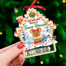 Load image into Gallery viewer, Personalized Christmas Money Holder Ornament - Here is Some Dough
