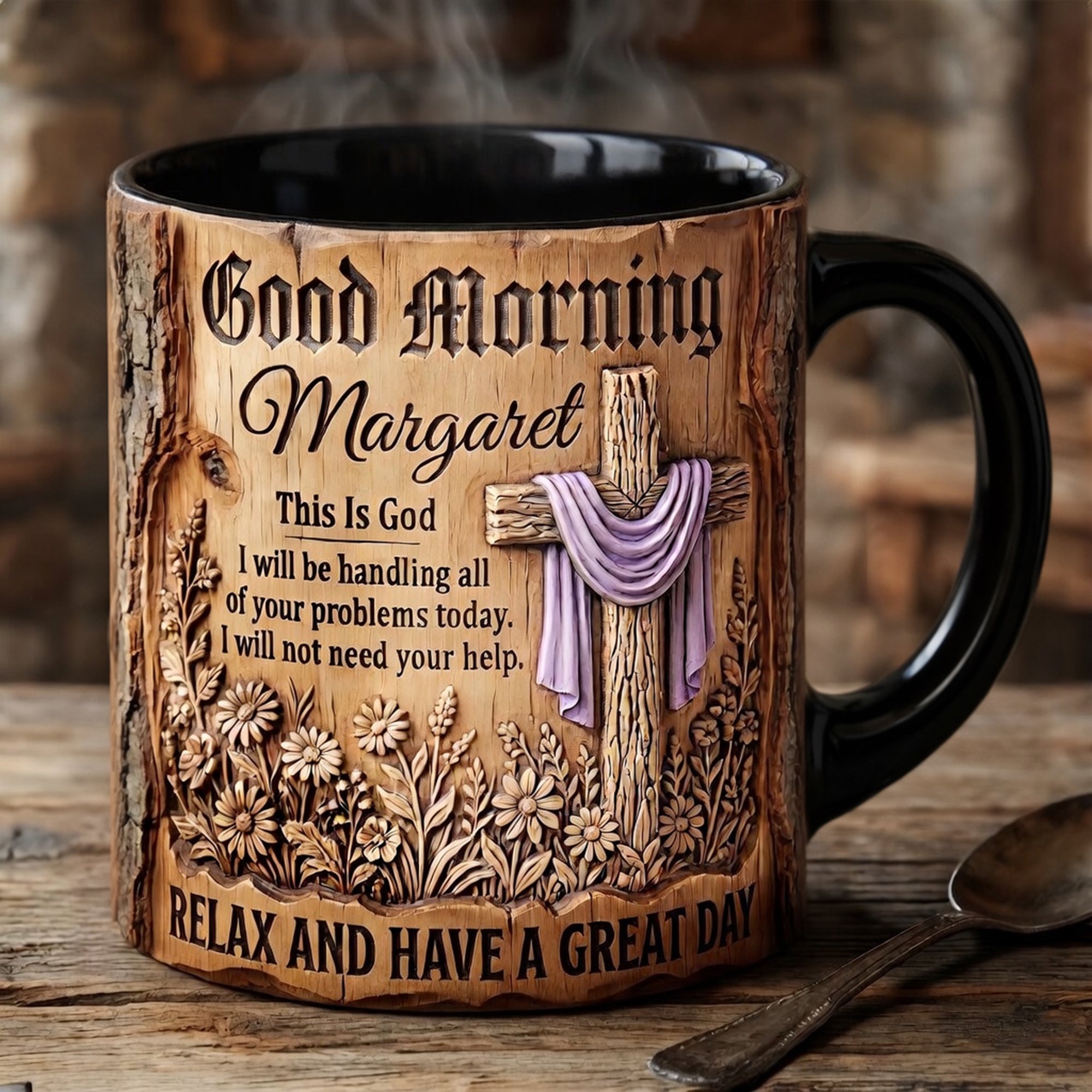 Good Morning Margaret - Personalized Christian Coffee Mug for a Meaningful Start Coffee Mug PopCulturePrints
