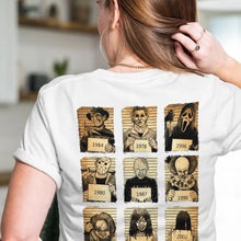 Load image into Gallery viewer, Vintage Horror Movie Icons Halloween Shirt
