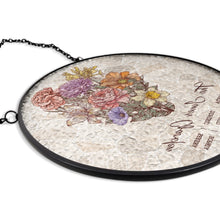 Load image into Gallery viewer, “Brighten Her Day with Grandma&#39;s Garden” - Personalized Stained Glass Window Hanging Suncatcher - Gift for Grandma, Mom, and Loved Ones Suncatcher Ornament PopCulturePrints
