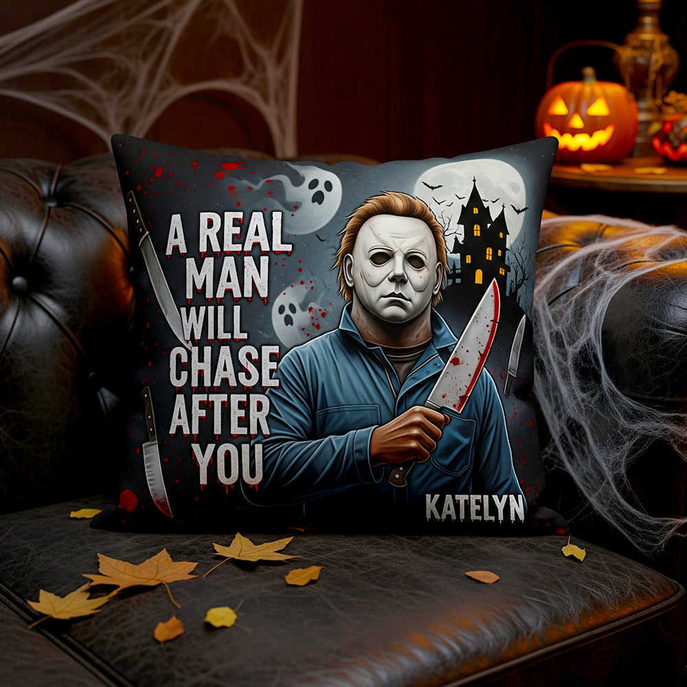 Never Sleep Again - Personalized Halloween Villain Square Pillow for Fans Pillow PopCulturePrints