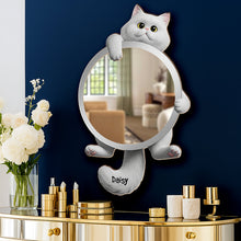 Load image into Gallery viewer, Adorable Cat-Themed Mirror - Personalized Gift for Cat Lovers Mirror PopCulturePrints
