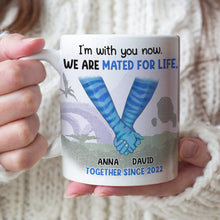 Load image into Gallery viewer, Personalized Mated for Life Couple Mug - Custom Names &amp; Dates | Valentine&#39;s Day Gifts Coffee Mug PopCulturePrints
