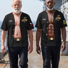 Load image into Gallery viewer, “Proudly Serve with Style” – Personalized Sea Service Military Shirt – Custom Gifts for Veterans and Military Enthusiasts AOP Products PopCulturePrints
