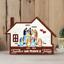 Load image into Gallery viewer, Custom Family Wooden Sign - House Design Wood Sign PopCulturePrints
