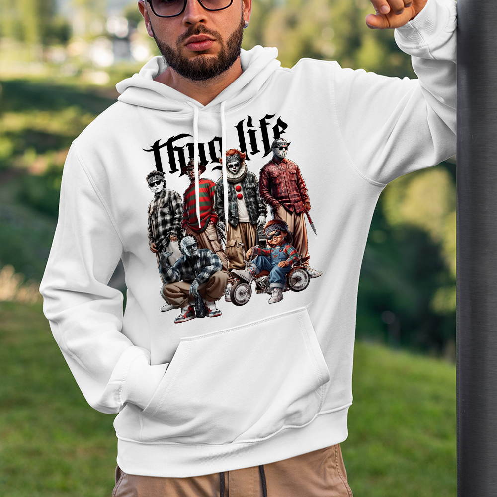 Thug Life Halloween T-Shirt for Horror Movie Fans