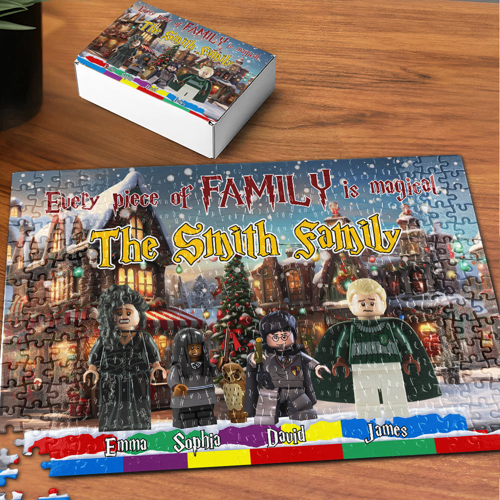 Personalized Magical Family Jigsaw Puzzle - Harry Potter Theme