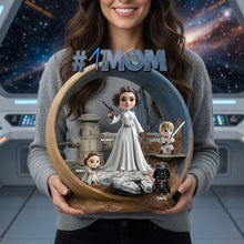 Load image into Gallery viewer, #1 MOM in the Universe – Personalized Gift Plaque for Moms, Grandmas &amp; More Shaped Plaques PopCulturePrints
