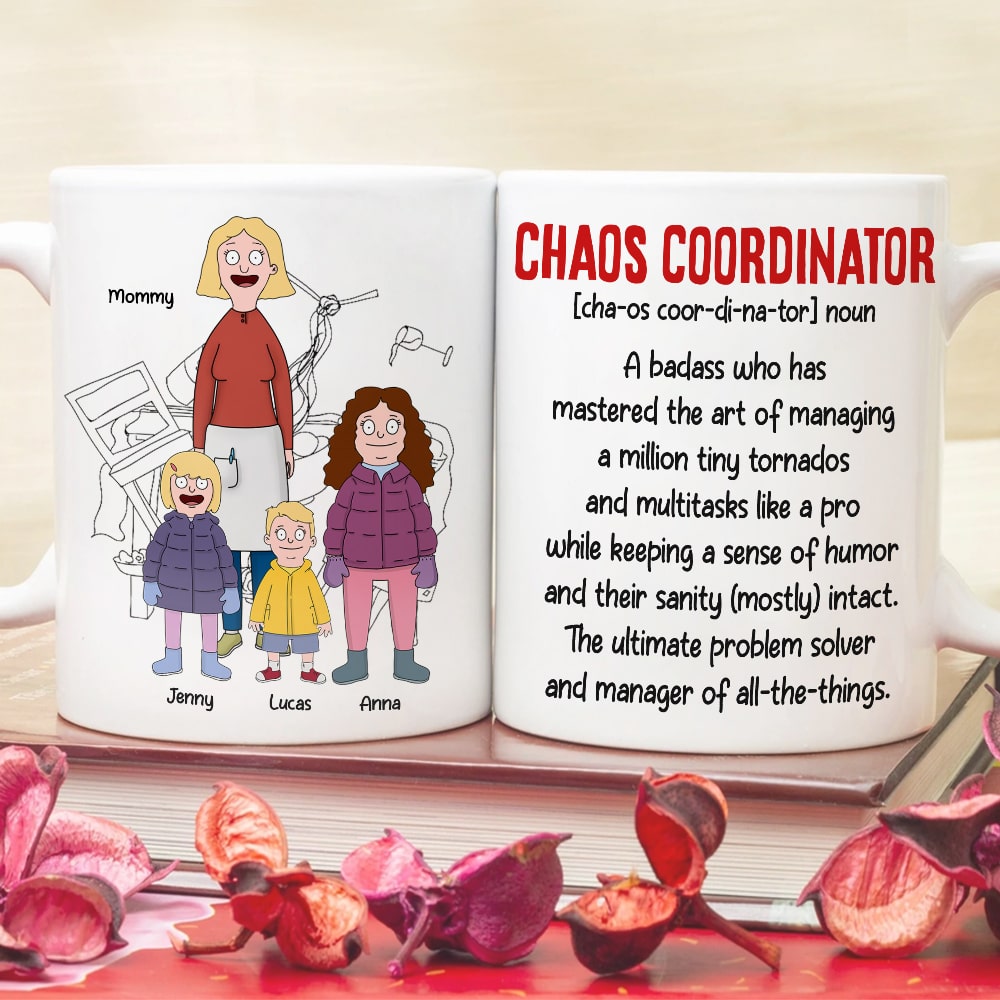 "Chaos Coordinator: A badass who manages all the things" - Personalized Coffee Mug for Mom, Grandma, and more Coffee Mug PopCulturePrints