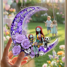 Load image into Gallery viewer, “Mom, We Love You” - Personalized Horror Mom And Kids Suncatcher Ornament - Perfect Gift for Mom and Grandma Ornament PopCulturePrints
