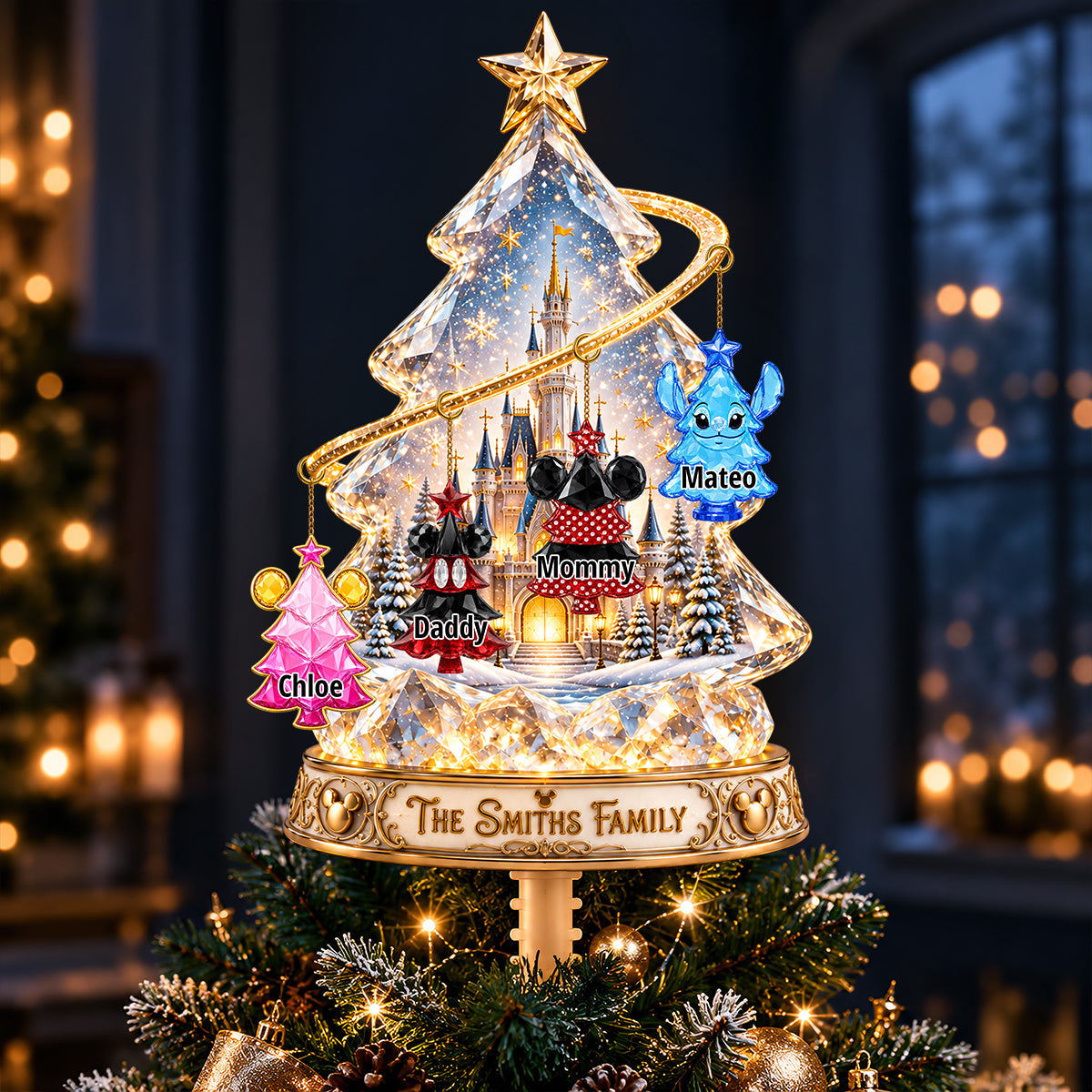 Whimsical Family Tree Topper, Personalized Magical Christmas Gifts 01ohdt070926 Ornament PopCulturePrints