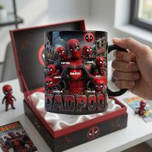 Load image into Gallery viewer, “It’s Not a Dad Bod, It’s a Father Figure” - Hero Dad Bod Accent Mug - Custom Gift for Dads, Grandpas &amp; Father Figures Coffee Mug PopCulturePrints

