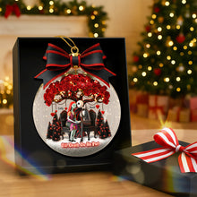 Load image into Gallery viewer, “Till Death Do Us Part” – Personalized Christmas Ornament for Couples Ornament PopCulturePrints
