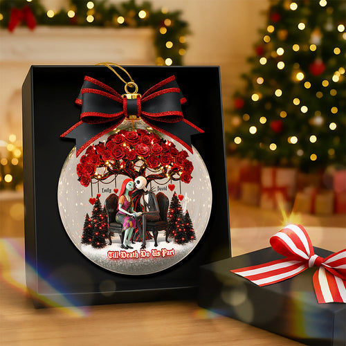 “Till Death Do Us Part” – Personalized Christmas Ornament for Couples Ornament PopCulturePrints