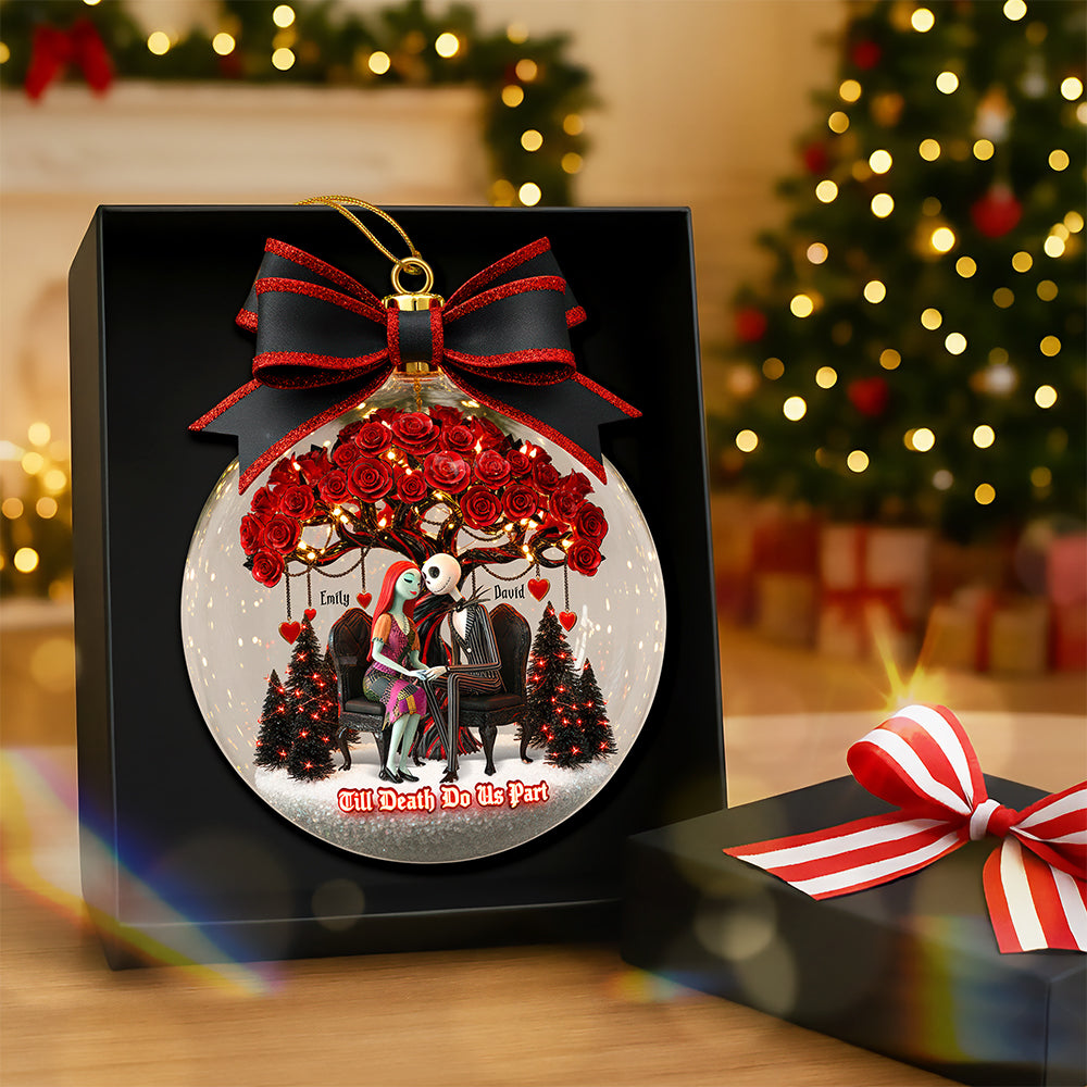 “Till Death Do Us Part” – Personalized Christmas Ornament for Couples Ornament PopCulturePrints