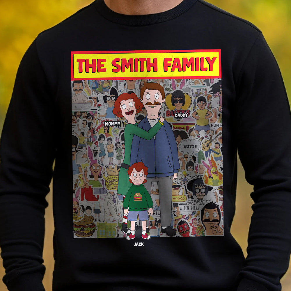 Personalized Smith Family Cartoon T-Shirt Shirts PopCulturePrints
