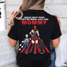 Load image into Gallery viewer, Heroes Aren&#39;t Born, They&#39;re Made Just Like Mommy - Personalized T-Shirt for Mom Shirts PopCulturePrints
