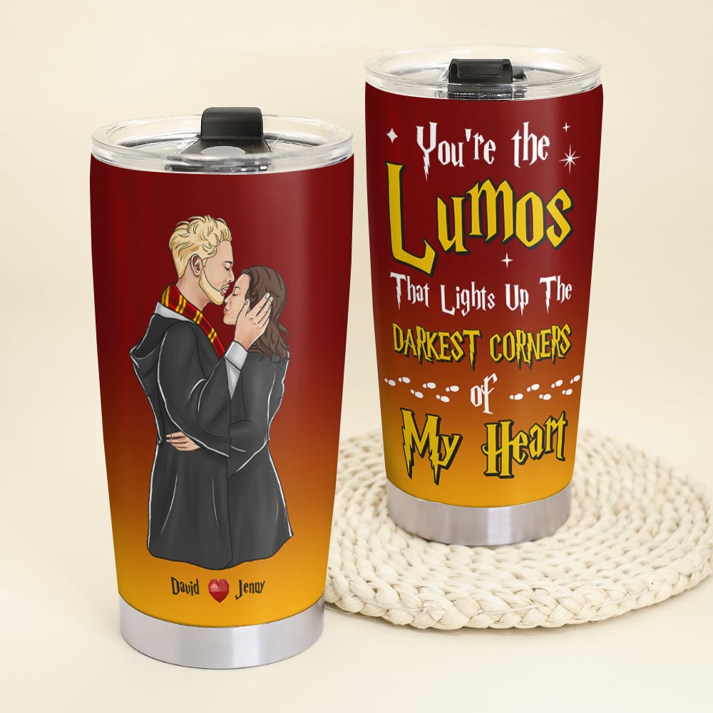 Personalized Lumos Love Quote Travel Tumbler