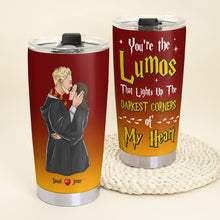 Load image into Gallery viewer, Personalized Lumos Love Quote Travel Tumbler
