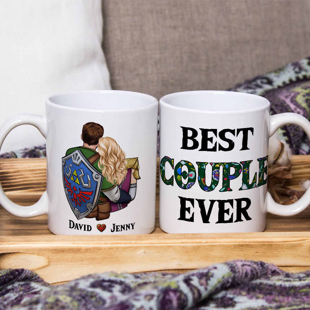 Personalized Best Couple Ever Coffee Mug | Romantic Valentine's Day Gifts Coffee Mug PopCulturePrints