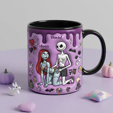 Load image into Gallery viewer, “Love is a Grave Delight” - Naughty Couple Mug - Personalized Gift for Couples, Friends, and Halloween Lovers Coffee Mug PopCulturePrints
