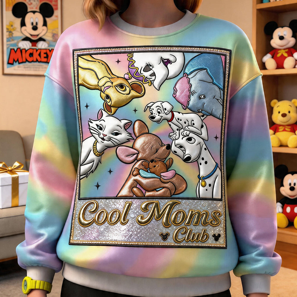 Cool Moms Club 3D Shirt - Personalized Gifts for Mom and Grandma AOP Products PopCulturePrints