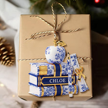 Load image into Gallery viewer, &quot;Celebrate Your Favorite Teacher&quot; - Personalized Teacher Ornament - Unique Gift for Educators, Christmas Keepsake Ornament PopCulturePrints
