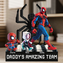 Load image into Gallery viewer, &quot;Daddy&#39;s Amazing Team&quot; - Customized Plaque for Dad, Grandpa, and More Shaped Plaques PopCulturePrints
