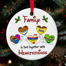 Load image into Gallery viewer, Custom Family Heartstrings Ornament Ornament PopCulturePrints
