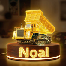 Load image into Gallery viewer, Light Up Their Imagination with Our Personalized Building Construction Tractor Light Box - A Perfect Gift for Kids Light Box PopCulturePrints
