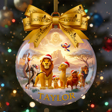 Load image into Gallery viewer, “Celebrate the Magic of Friendship” - Personalized Christmas At Savanna Ornament - Gift for Movie Fans Ornament PopCulturePrints

