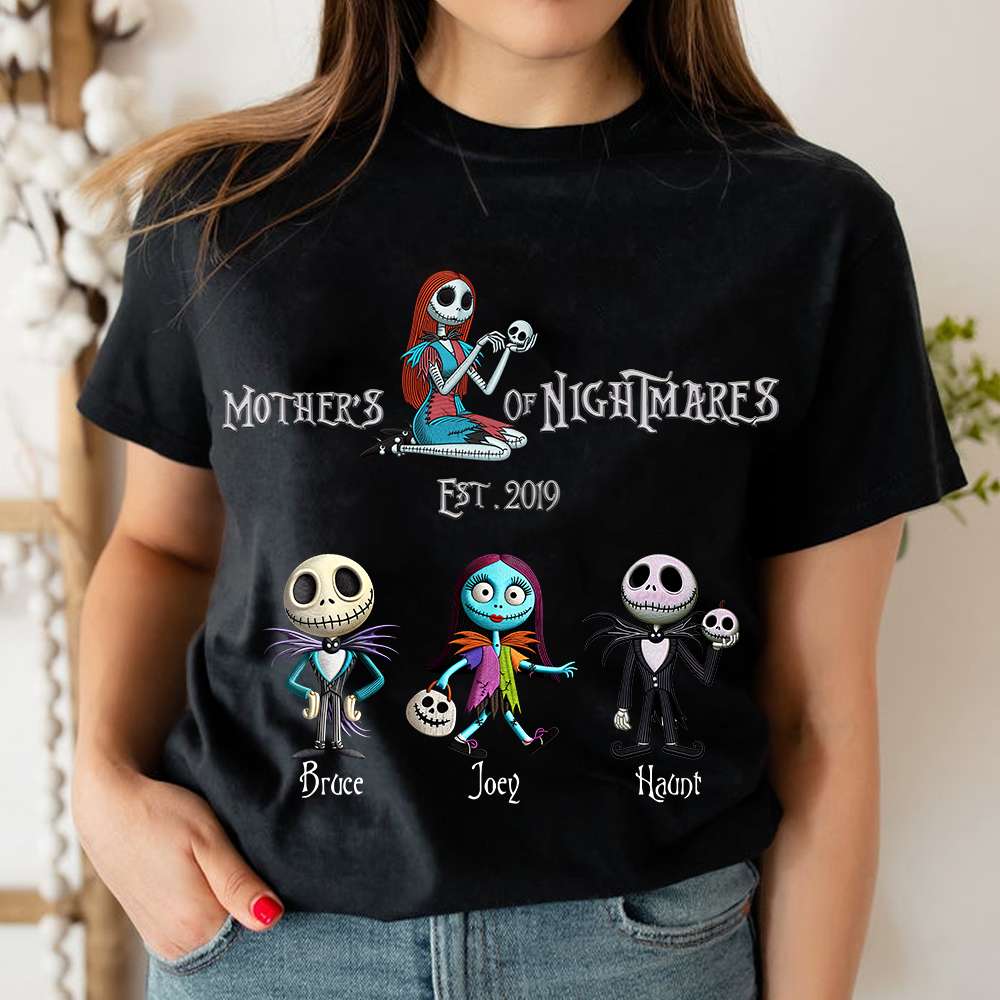 “Spooktacular Style for Super Moms” - Spooky Mom Shirt - Personalized Gift for Mom, Grandma & More Shirts PopCulturePrints