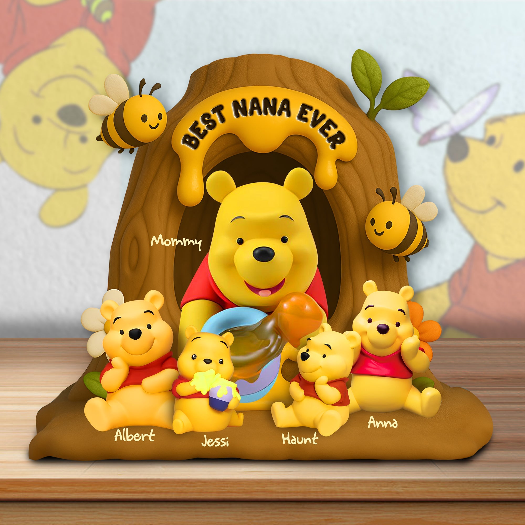 "Best Nana Ever" - Personalized Plaque for Moms and Grandmas Shaped Plaques PopCulturePrints