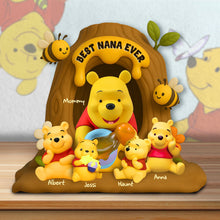 Load image into Gallery viewer, &quot;Best Nana Ever&quot; - Personalized Plaque for Moms and Grandmas Shaped Plaques PopCulturePrints
