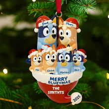 Load image into Gallery viewer, Celebrate Family Love: Festive Family Christmas Ornament - Personalized Gift for Parents and Kids Ornament PopCulturePrints
