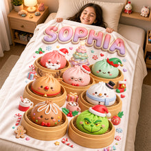 Load image into Gallery viewer, Bring Joy this Christmas - Lovely Dumpling Blanket, Personalized Gift for Kids
