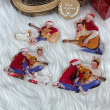 Load image into Gallery viewer, Personalized Guitar Player Photo Ornament Ornament PopCulturePrints
