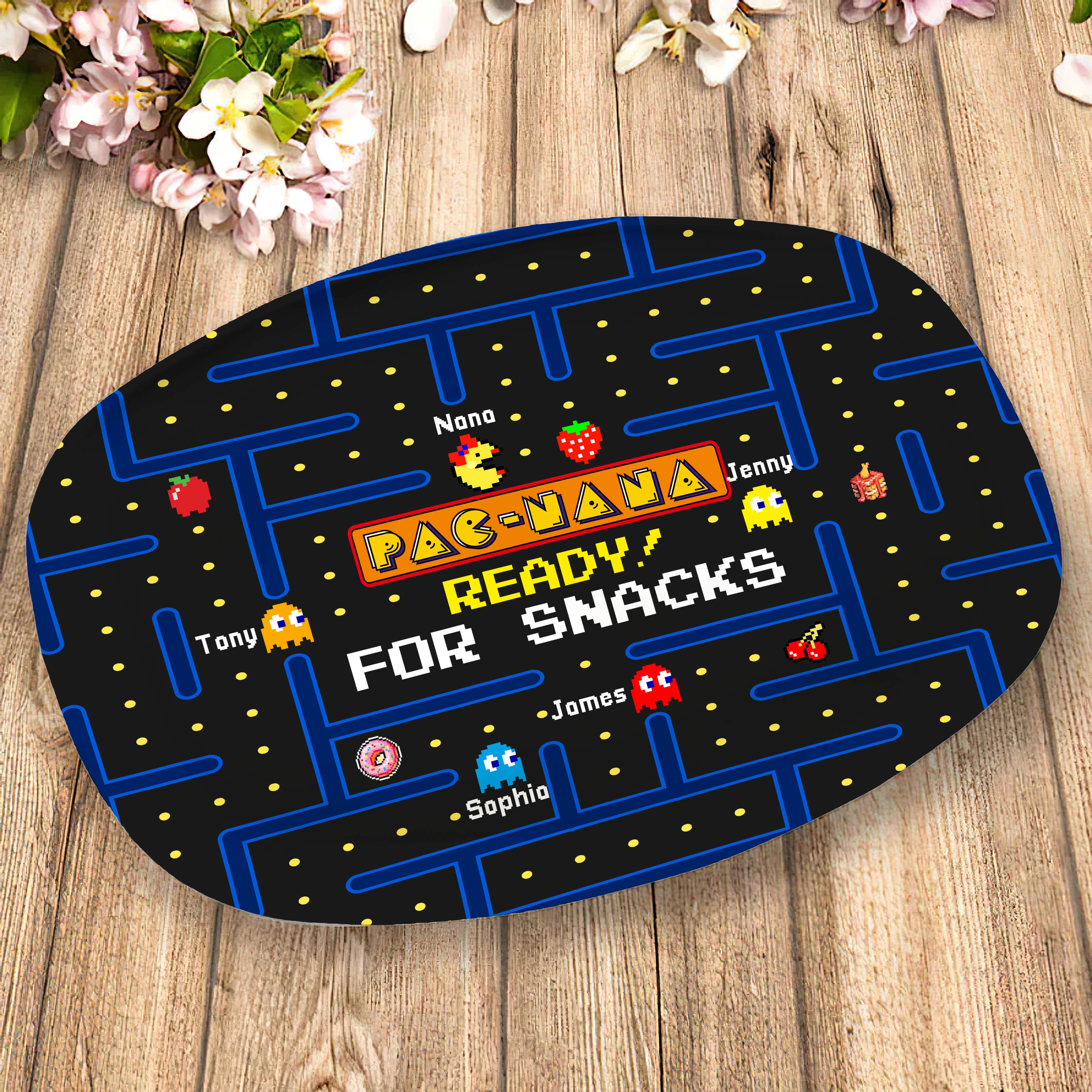 Personalized Arcade Game Resin Plate for Grandparents Resin Plate PopCulturePrints