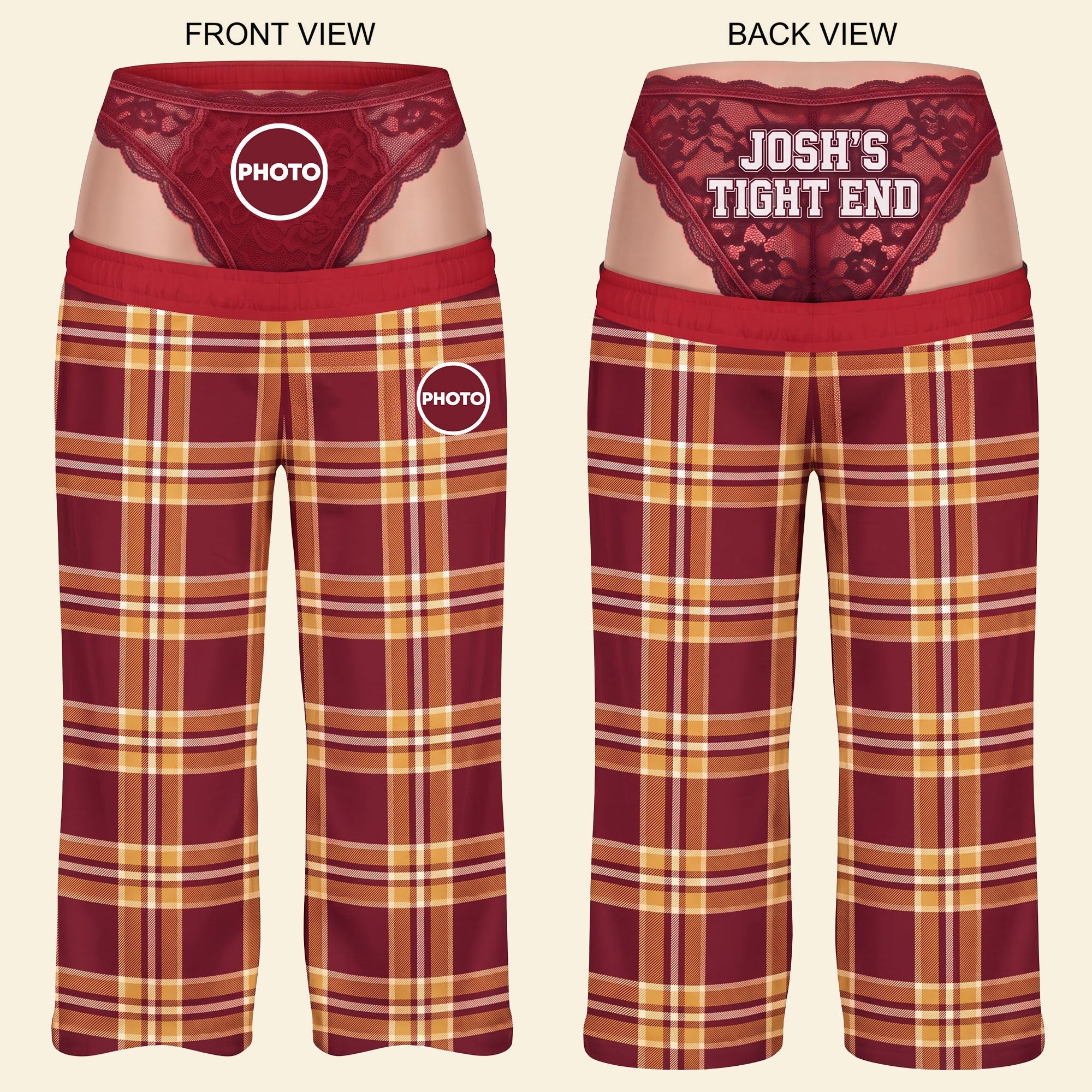 Personalized Rivalry Game Pajama Pants - Perfect Gift for Sport Lovers