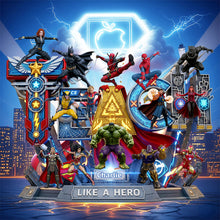 Load image into Gallery viewer, &quot;Like a Hero&quot; - Personalize Your Own Hero Teacher Acrylic Plaque - Perfect Gift for Fans Shaped Plaques PopCulturePrints
