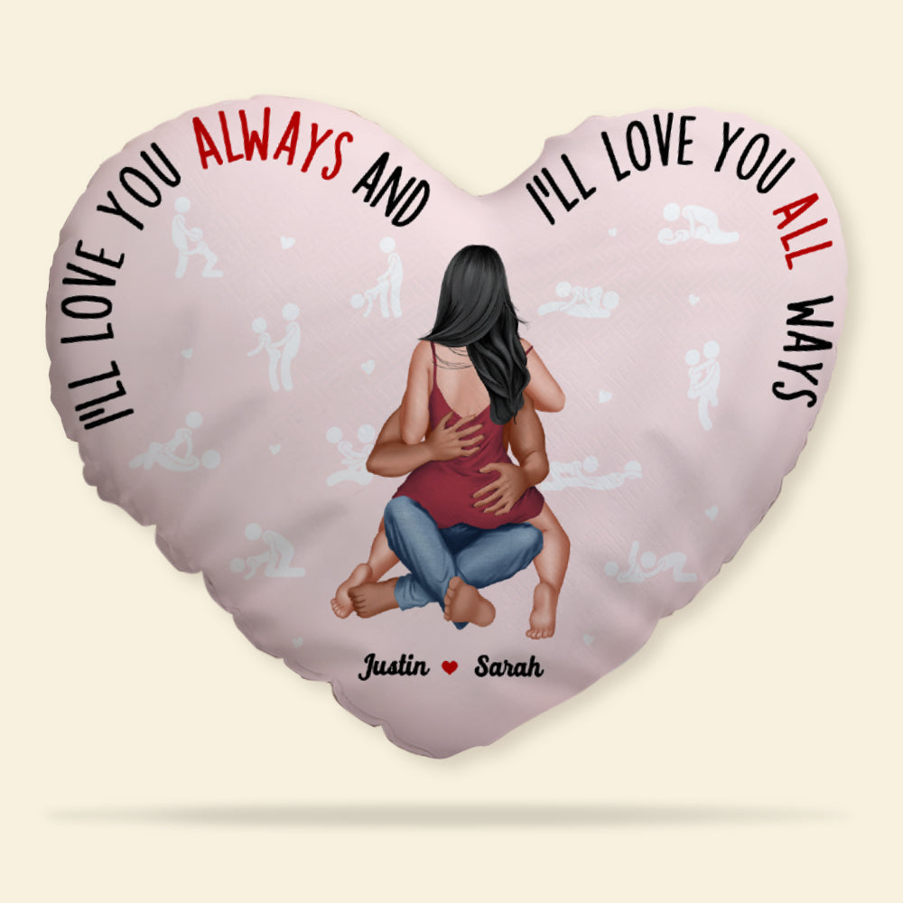 Love You Always And All Ways - Personalized Couple Pillow Pillow PopCulturePrints