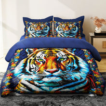 Load image into Gallery viewer, Majestic Tiger Quilt Bed Set - Vibrant Personalized Bedding Blanket PopCulturePrints
